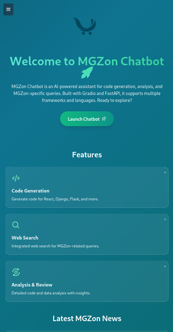 MGZon AI Homepage